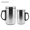 350/500 мл изоляционная чашка из нержавеющей стали, стальная кружка с двойными стенками, кружка для кофе, воды, пива, подарок