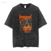 Death Angel band HAPPY HALLOWEEN black T shirt short sleeve All sizes TA5689 vintage Washed Breathable graphic streetwear