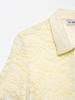 2025 Spring Women's Fashion Lace Short Sleeve Shirt - European/American Style, Simple & Versatile