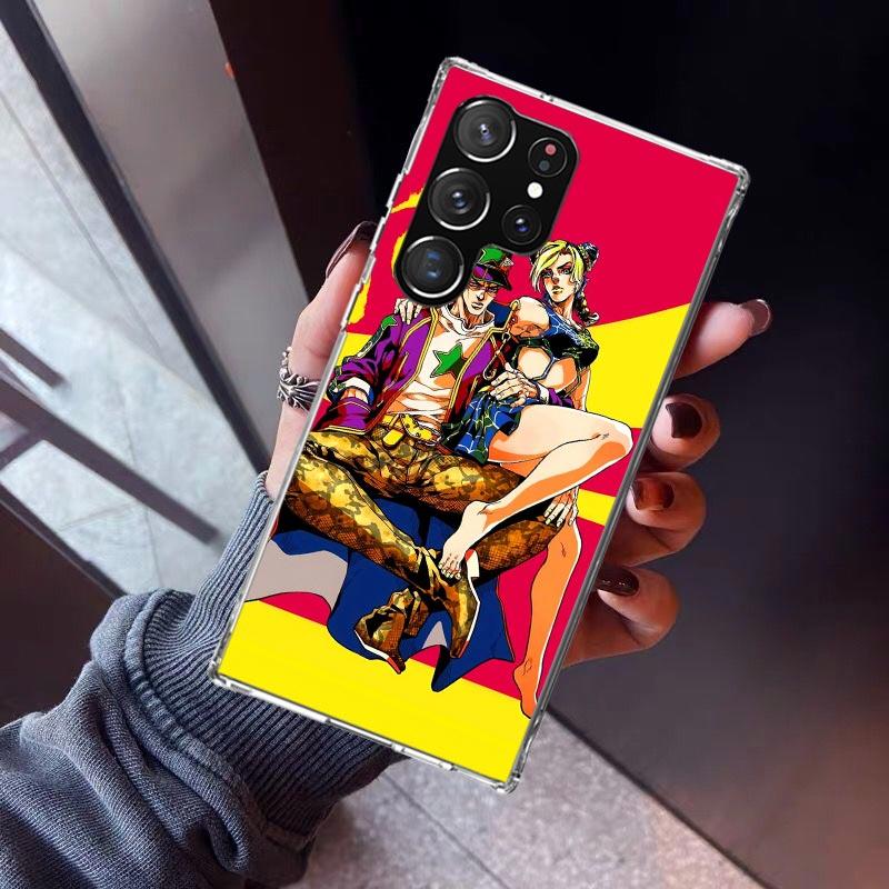Чехол для телефона JoJo's Bizarre Adventure Джолин Куджо для Samsung Galaxy S23 S24 S25 Edge S26 Ultra S22 + S21 Plus S20 FE Силиконовый