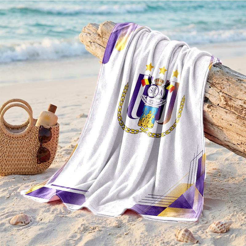 Anderlecht FC Print Microfiber Beach Towel Quick Dry Absorbent Large Towel For Beach Swimming Travel