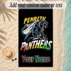 Beach TowelPenrith Panthers Custom Name Text Personalized Soft Towel for Beach Pool Indoor Home Decor Gift
