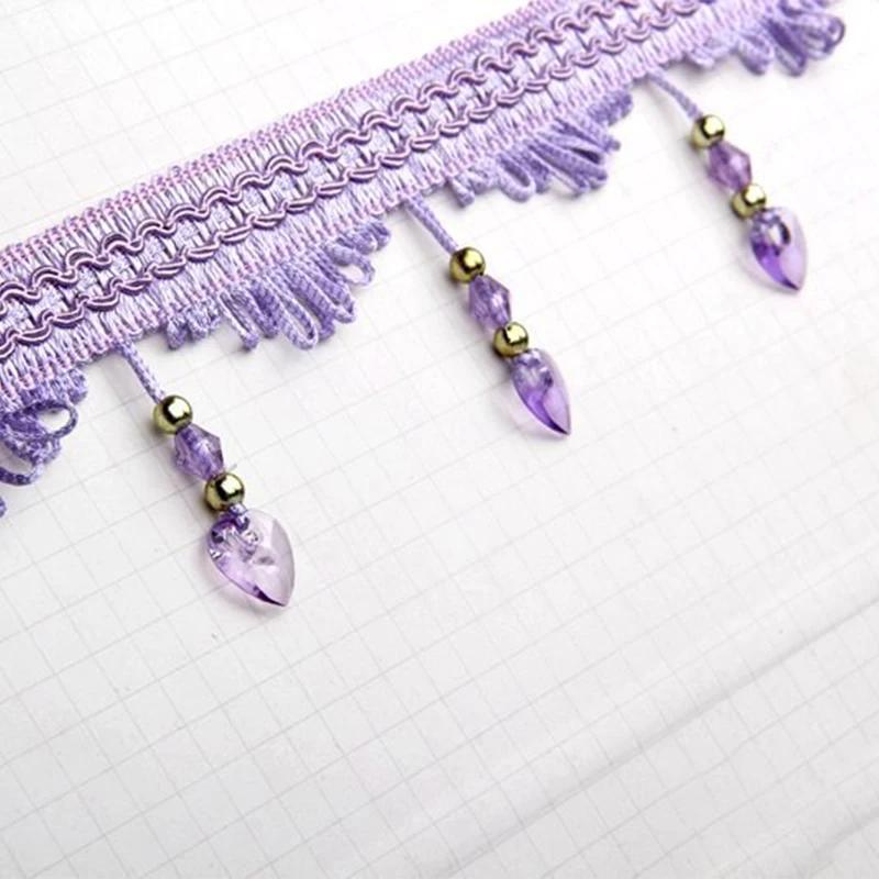 11,5 метров кружевная отделка для штор Love Beads кисточка бахрома для DIY занавеска драпировка диван обивка швейные аксессуары декор