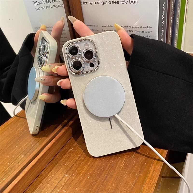 Подходит для чехла мобильного телефона Apple iPhone11promax Всесторонний блеск 11 тонкий круглый магнитный яркая поверхность противоударный мягкий чехол