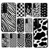 Черно-белый чехол для телефона с текстурой далматинской коровы и зебры для Huawei Honor V30 30 9X 7A Pro View 20 10 9 Lite 10I 8C 8X 5A Play