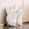 Little White Shoes Women's Winter 2025 Velvet Women's Shoes Platform Height Increase Women's Leisure Sports Dad Shoes Ins Tide