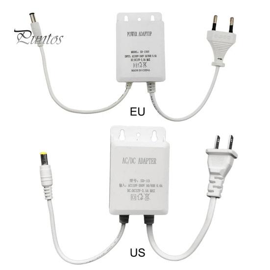 Водонепроницаемый адаптер питания 12В 2А для камер видеонаблюдения с вилкой EU/US