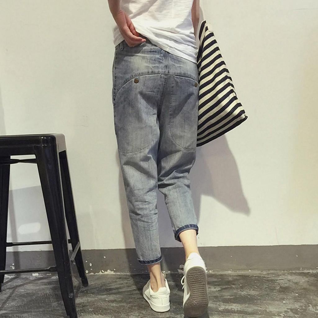 Женские брюки большого размера, эластичные джинсы, свободные полуэластичные брюки