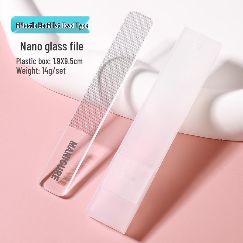 Nano Glass Nail File for Transparent Nail Art and Shaping