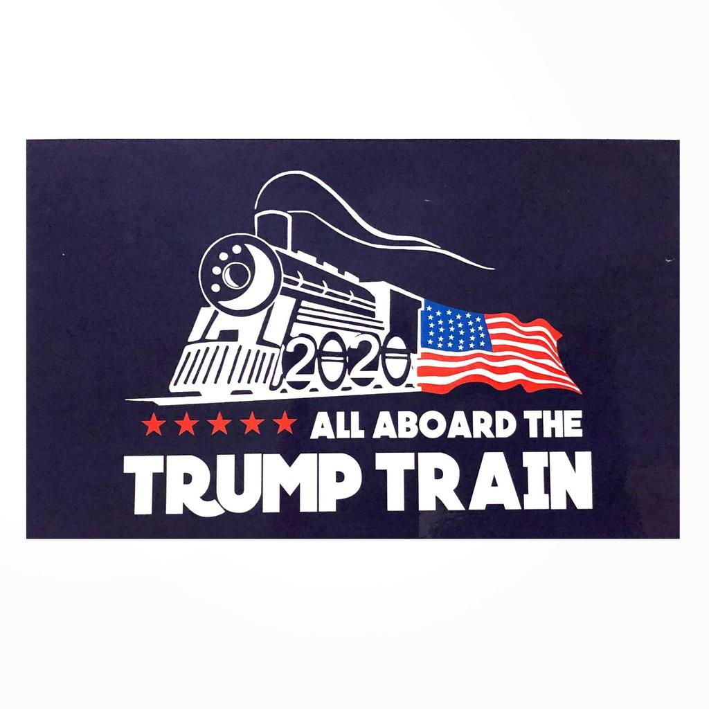 Trump Donald 10pcs Bumper Sticker 2020 All Aboard The Trump Train Car Stickers