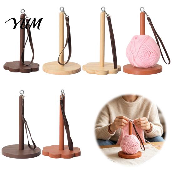 Knitting Supplies for Beginners Wooden Wrist Yarn Holder, Portable Smooth Rotation Dispenser, Wearable Rack Hands Free And Crocheting Wool Feeder