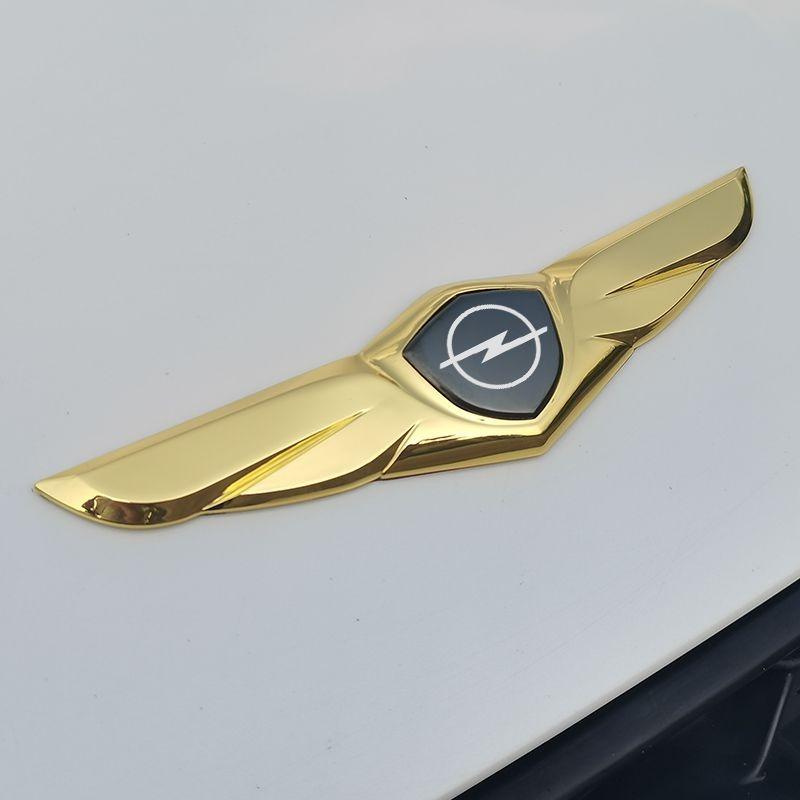 1Pcs Car Accessories 3D Metal Body Trunk Car Wings Side Mark Stickersor Opel Astra H J G K Insignia Corsa C D Vectra C B Meriva