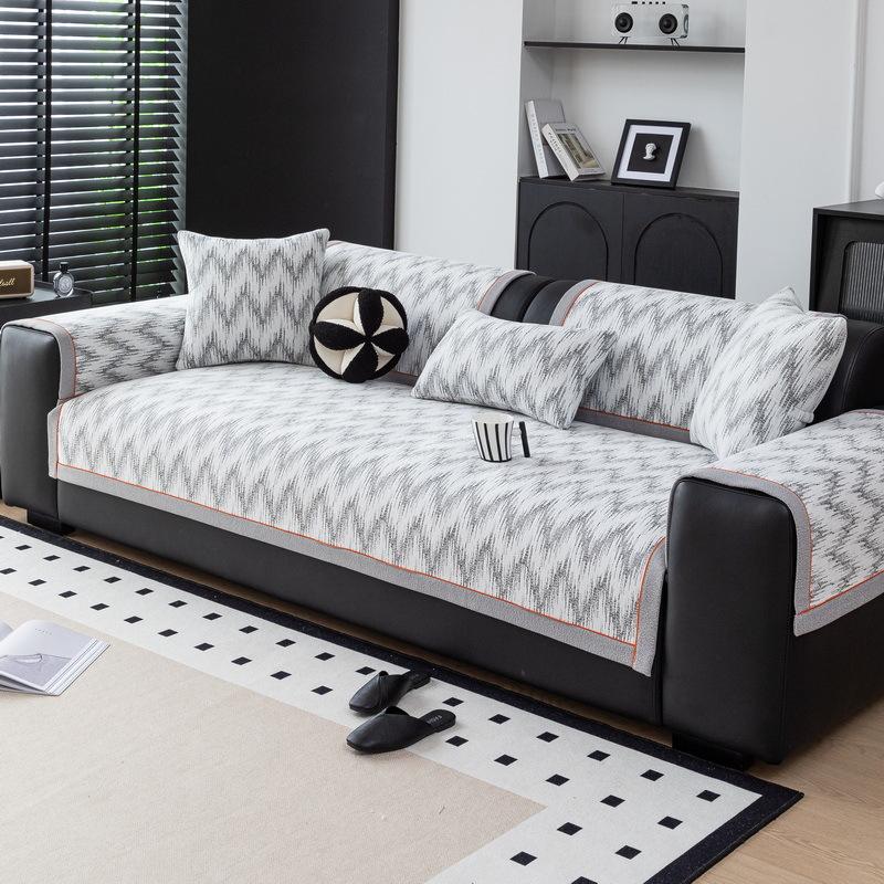 New Four-Season Universal Sofa Cushion Straight Row Non-Slip Machine Washable Non-Slip Fabric Sofa Cover Cover Cloth Seat Cushion