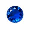 Lab-Created Blue Tanzanite Loose Gemstone 52.35 Ct Round Cut for Jewelry Making and Gem Collections