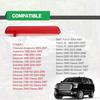 1 Pair Rear Left Driver and Right Passenger Side Door Red Reflector Panel, Safety Alert Light Cover, Compatible with Chevrolet GMC Yukon 2003-2007,