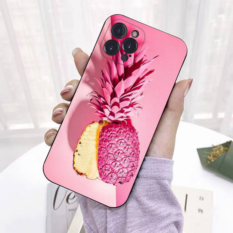 Чехол для телефона с ананасом для iPhone 13 Pro MAX 14 11 12 Mini X XS XR 6 7 8 Plus SE 2020 Мягкий ТПУ чехол
