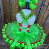 Christmas Costume Grinch Children's Dance Dress Christmas Dress Green Performance Dress Hairball Ballet Dress