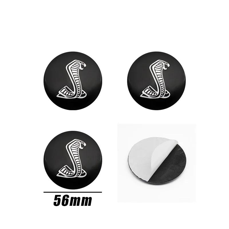 4PCS 56mm Car Wheel Hub Center Caps Sticker Emblem Decal For Ford Focus 2 3 MK3 MK4 ST Fiesta Kuga Explorer Mondeo Auto Styling