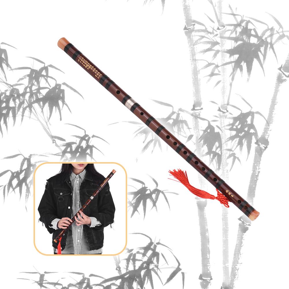 C Key Китайский традиционный инструмент Dizi Bitter Bamboo Flute с китайским узлом для начинающих
