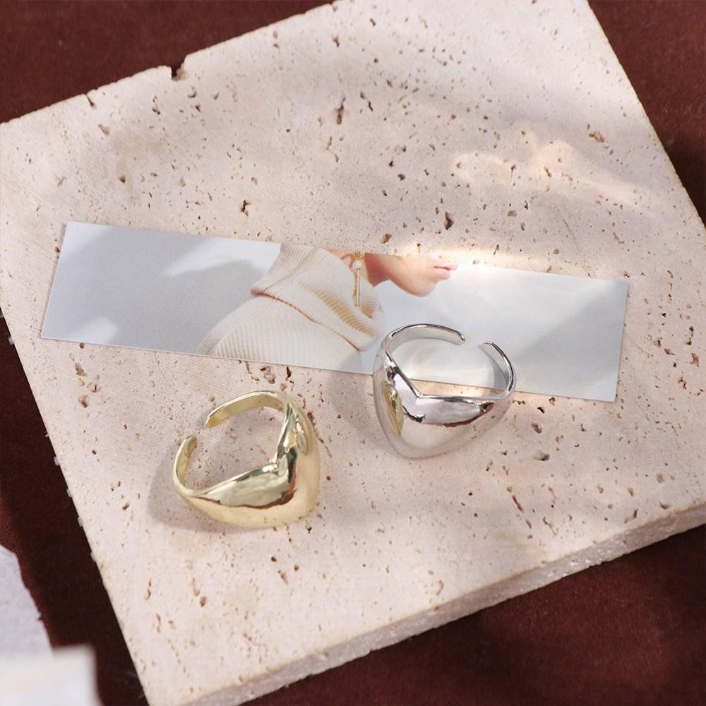 Аксессуары для украшений Геометрическое открытое кольцо Геометрическая широкая пряжка для пальца Металлическое кольцо-сердце Для пары
