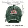 Комплект из 2 мужских бейсболок с ожерельем и принтом американского орла, бейсболка, модный индивидуальный дизайн, перевод книги, цепочка с подвеской, шляпа от солнца