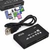 Универсальный мини-кардридер USB 2.0, Многофункциональный кардридер, 480 Мбит/с, Tf, M2, Xd, Cf, Micro Sd