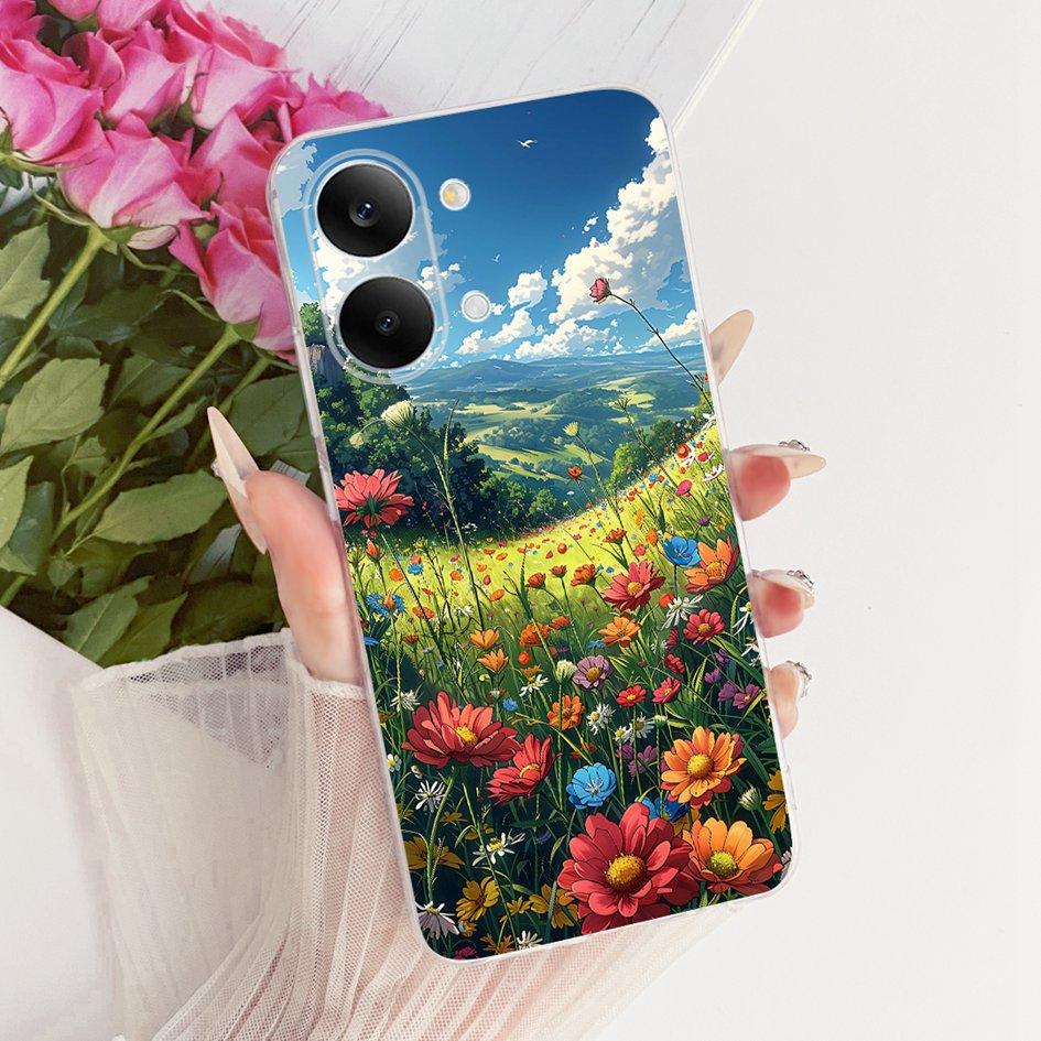 Для чехла Xiaomi Redmi Turbo 5 Max Чехол для телефона Роскошный Мраморный Мультяшный Мягкий Силикон Защитная Оболочка Для Xiaomi Poco X8 Pro Max Чехол