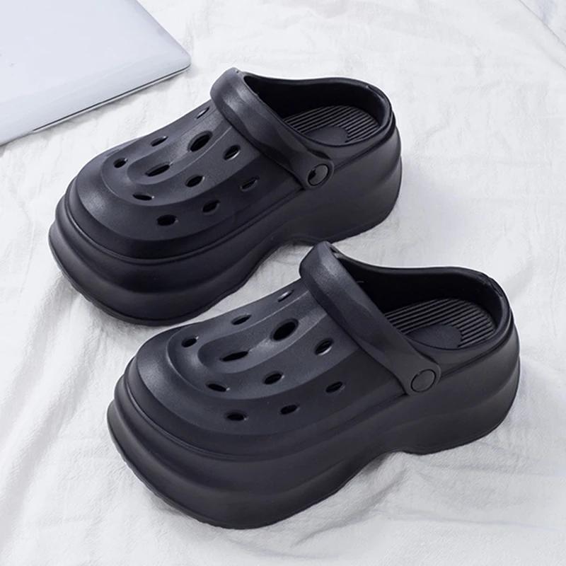 Модные Rimocy 2025 Новые женские сабо-сандалии на платформе Толстая подошва Эва Садовая обувь Женские Летние Уличные Нескользящие Пляжные Сандалии Женские