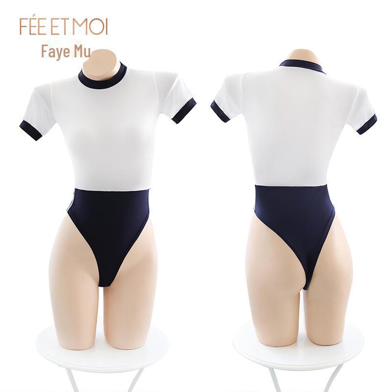 Feimu Соблазнительный комплект японского нижнего белья и купальника - комбинезон с открытым шаговым швом (20-Упаковка)