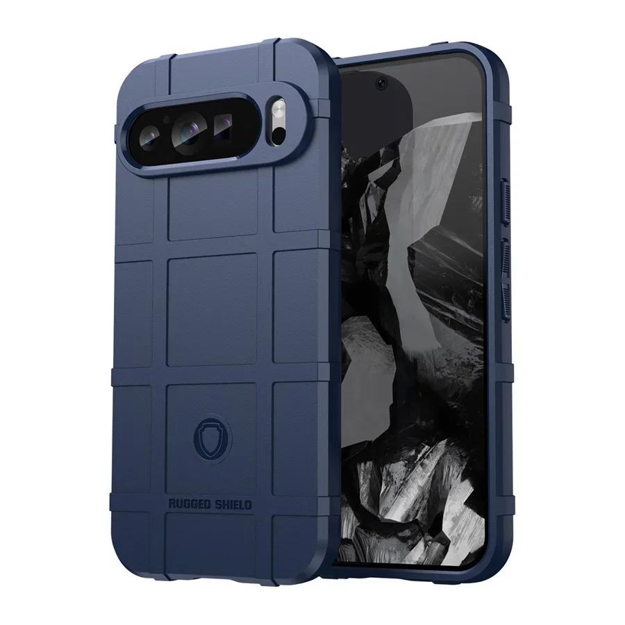 Прочный Гибридный Бронированный Нескользящий Матовый Чехол Для Google Pixel 10 9 Pro XL 8 7A ТПУ Четыре Угла Ударопрочный Амортизирующий Защитный Чехол