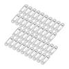 40 Pcs Silver Tone Metal Keyhole Hanger Fasteners for Picture Frames Hang Wall Indoor