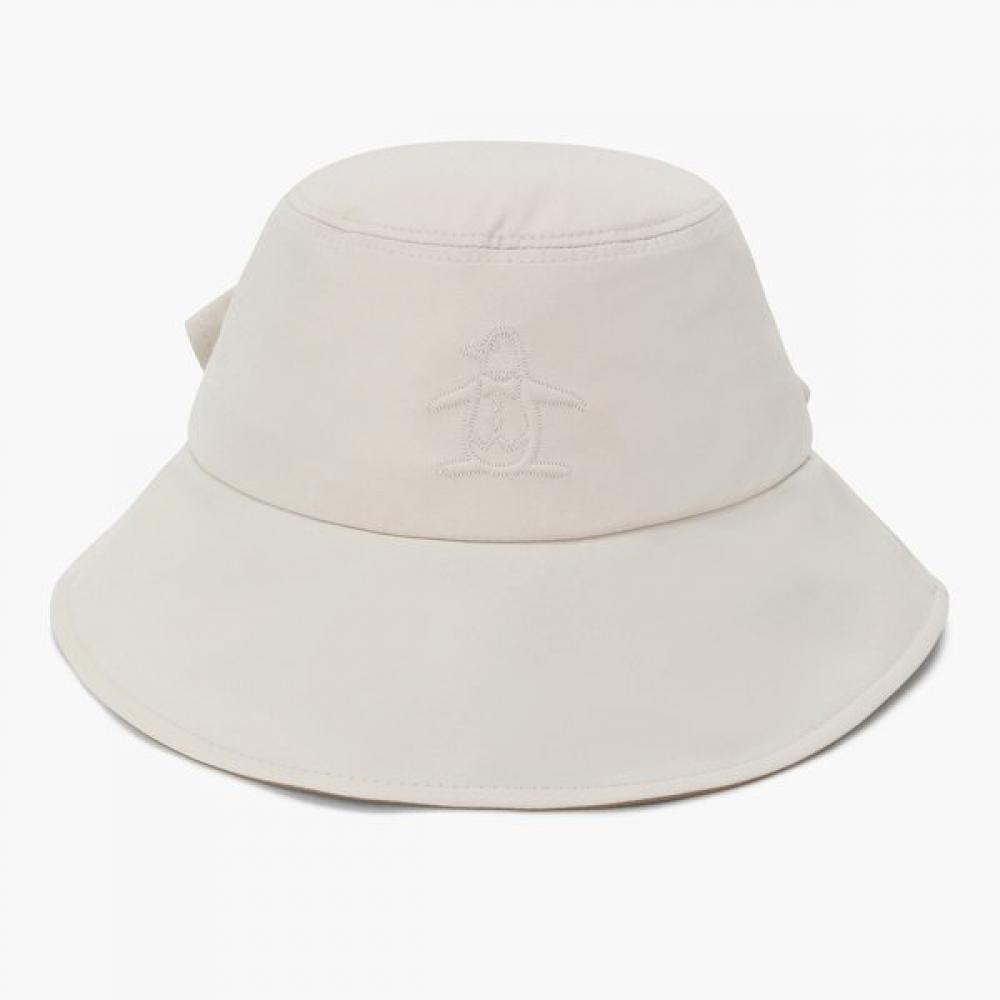 Munsingwear Women Big Ribbon Bonnet Hat Light Beige Mr322lcp82