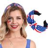 1 шт. Повязка на голову с флагом США для женщин, Подарок на 4 июля и Патриотическая Креативная, Повязка на голову для выступления на вечеринке в честь Дня независимости