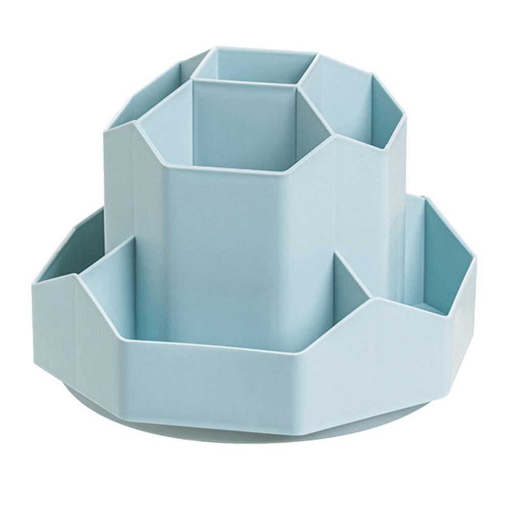 Настольный органайзер для канцелярских принадлежностей на 9 слотов, коробка для хранения канцелярских ручек, вращающаяся на 360 градусов, симпатичная чашка для карандашей, горшок для домашнего офиса и школы