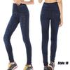 Women Printed Tight-fitting Super Stretch Leggings High Waist Outer Wear Sexy Close-fitting Imitated Denim Jean Leggings(Suitable for Weight 40-85kg)