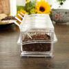 Transparent Spice Box, Set Of 4 Spice Storage Containers, Spice Jars With Spoon
