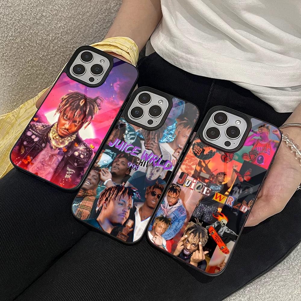 Чехол для телефона Rapper 999 J-Juice W-WRLD для Iphone 17 16 15 14 Air 13 12 11 Pro Max Mini Plus Fundas Shell PC+TPU Cover