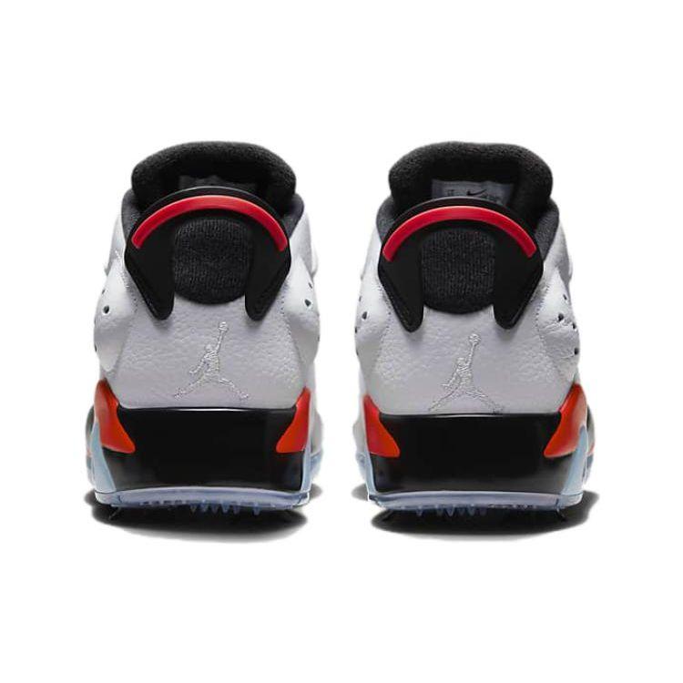 Air Jordan 6 Retro Low Golf Белые инфракрасные кроссовки унисекс Infrared-23 Черные DV1376-106