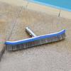 Pool Brush Head Stainless Steel Wire Pool Brush with Curved Ends for Corners Swimming Pool Brushes for Tiles Steps Floors
