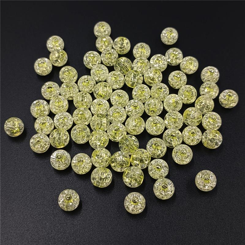 Креативные акриловые круглые бусины, модные подвески для ожерелья, браслета, маркировка 8-16 мм, 10 шт., свободные бусины, сделай сам, ювелирный материал ручной работы