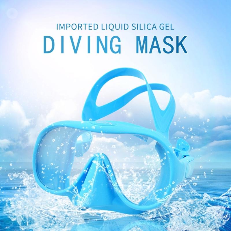 Маска для подводного плавания для взрослых, закаленная стеклянная маска для дайвинга, противотуманная маска для плавания, очки с защитой для носа для подводного плавания, фридайвинга, плавания