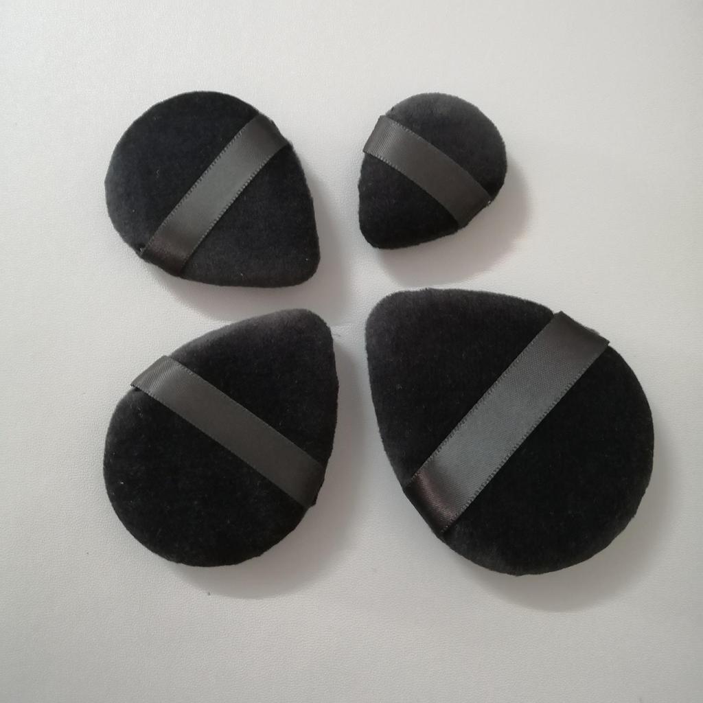 Teardrop Egg-Shaped Velvet Powder Puff for Wet and Dry Makeup Application
