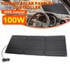 Портативный складной комплект солнечной панели 100 Вт Контроллер солнечной энергии 2 выхода USB Поддержка зарядки OBD автомобиля Водостойкий для кемпинга, походов, 3-секционный