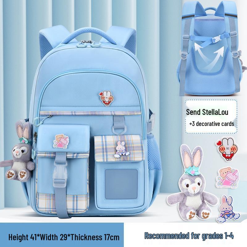 Рюкзак большой вместимости с защитой спины для девочек - Легкий школьный рюкзак на двойных лямках