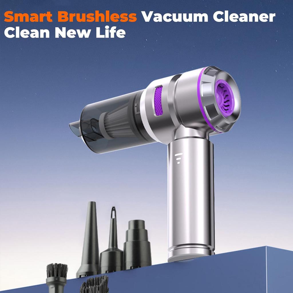 Handheld Vacuum Cordless Car Vacuum Portable Powerful Suction 4 In 1 Vacuum Cleaner For Car Car Vacuum Powerful Suction Recharge