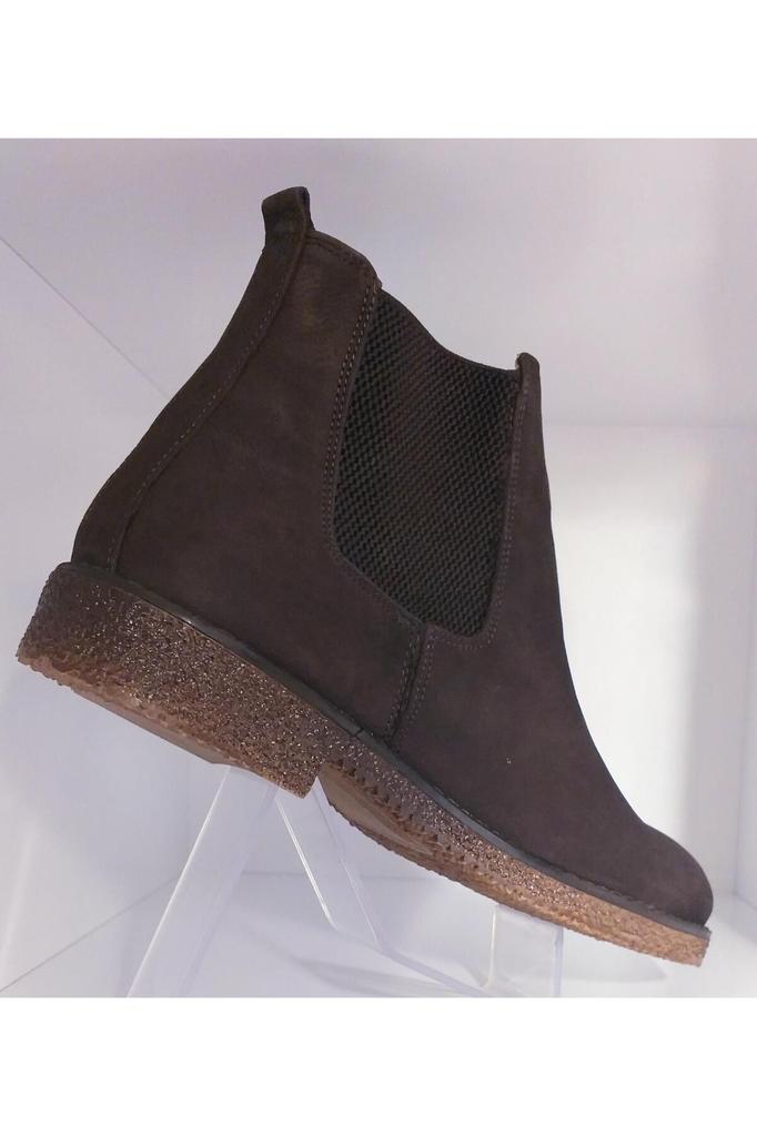 Men's Fashion Genuine Leather Flat Heeled Booties Bootie Genuine Nubuck Leather Thermo Sole Chelsea Boots Shoes