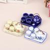 1/12 Dollhouse Simulation Mini Ceramic Teapot Teacup Tea Table Set Dollhouse Living Room Decoration Dolls House Accessories