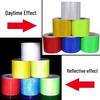 Флуоресцентная светоотражающая защитная лента: Ширина 5 см, 10 см, 15 см для ночного движения, предупреждение о столкновении