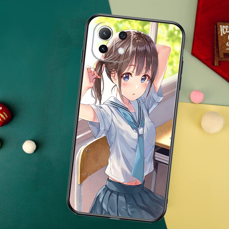 Anime girl cartoon japan cute Case For Xiaomi 14T Pro 11T 12T 13T 13 14 15 Ultra POCO X7 Pro X3 X5 X6 M6 F5 F6 Pro Cover