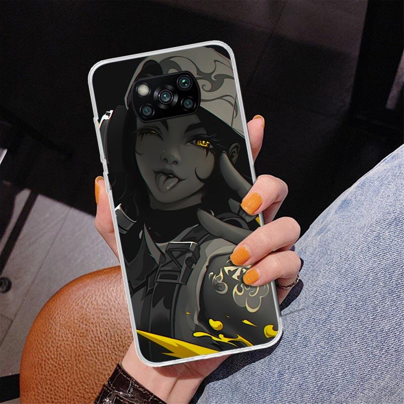Valorant Game Cool Phone Case For Xiaomi Poco X7 X6 X5 Pro F7 Ultra Redmi 15C 15 13C 13 12C 12 10 10A 10C 9 9A 9C 9T Cover Poco
